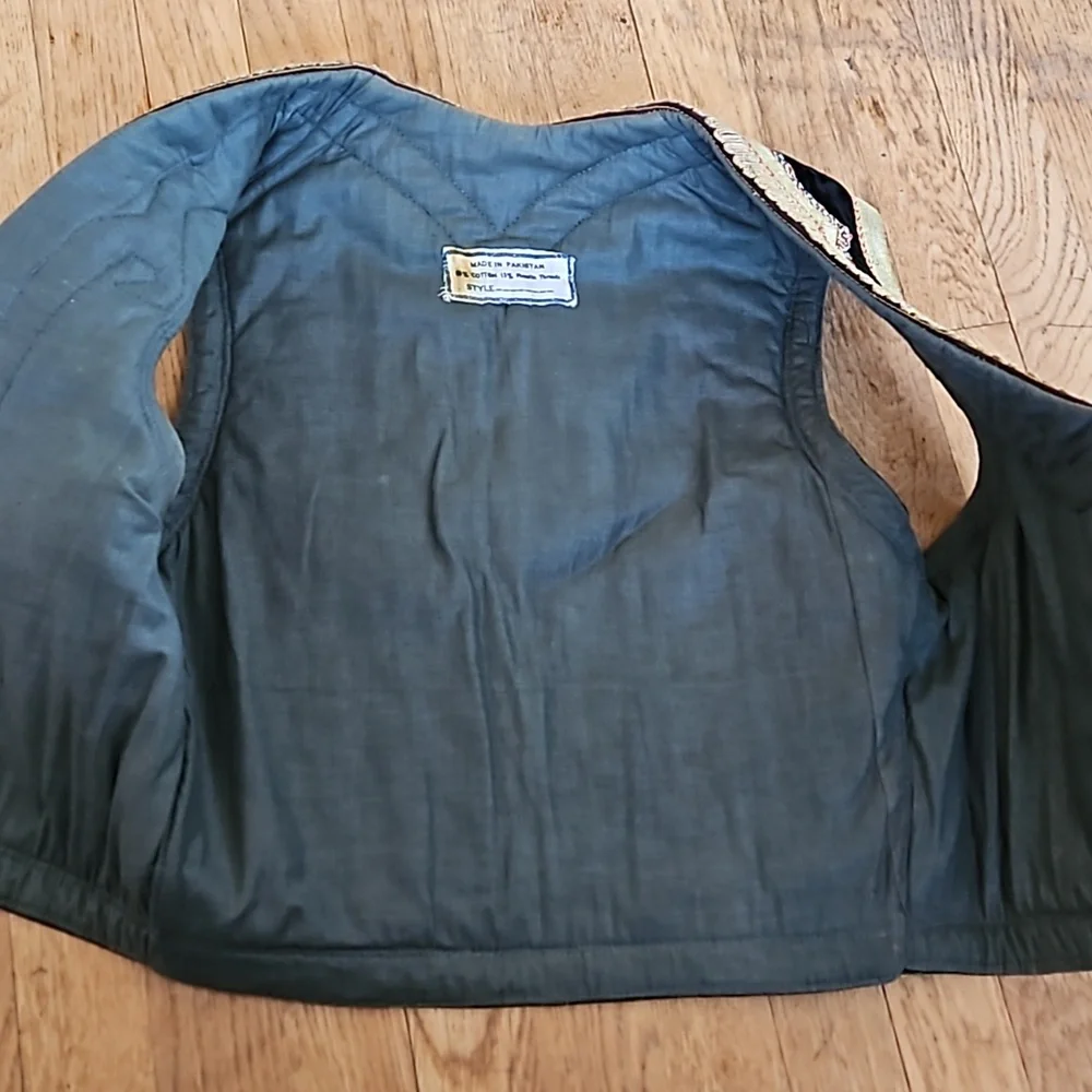 Vintage Ottoman velvet rock n roll vest